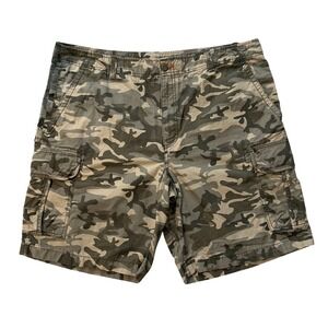 L.L.Bean Camo Cargo Shorts Natural Fit Casual Outdoor Mens 42W‎